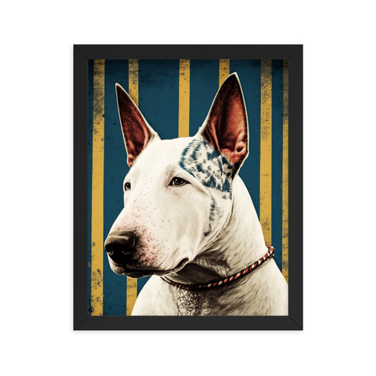Bull Terrier Bars - Framed poster