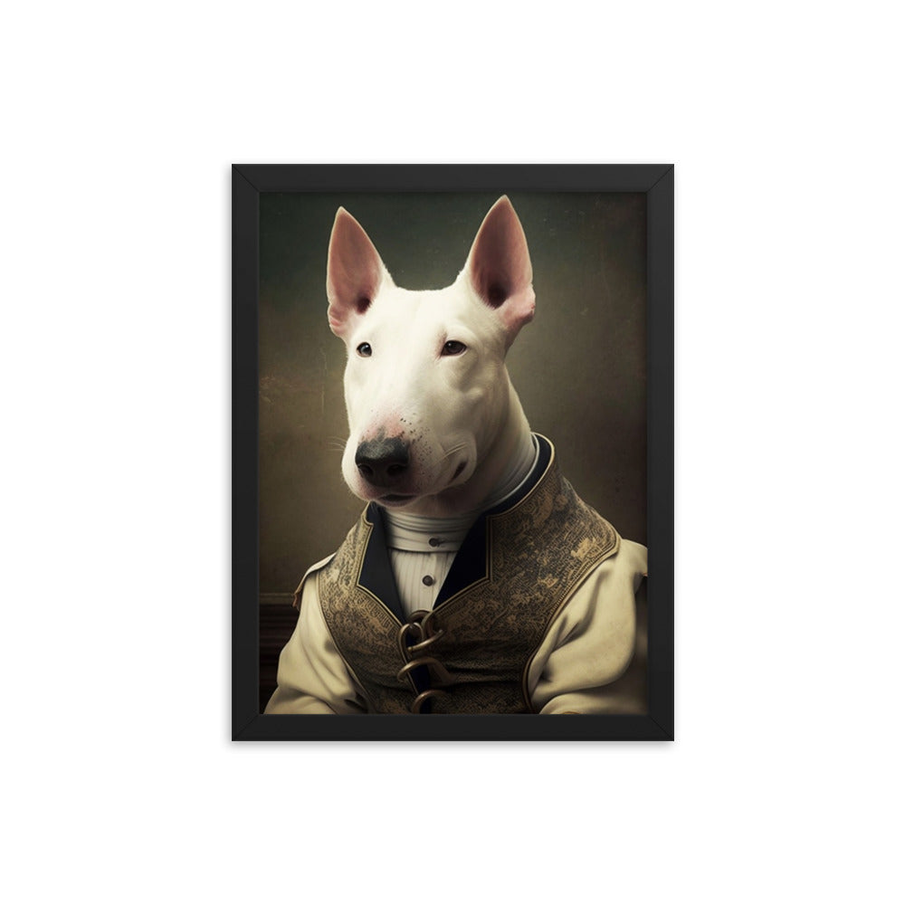 Bull Terrier Elegant - Framed poster