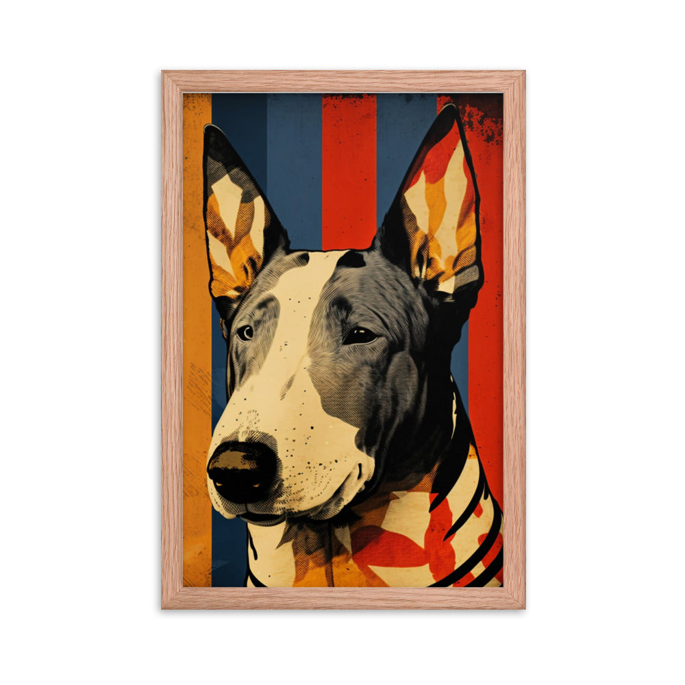 Bull Terrier star - Framed poster