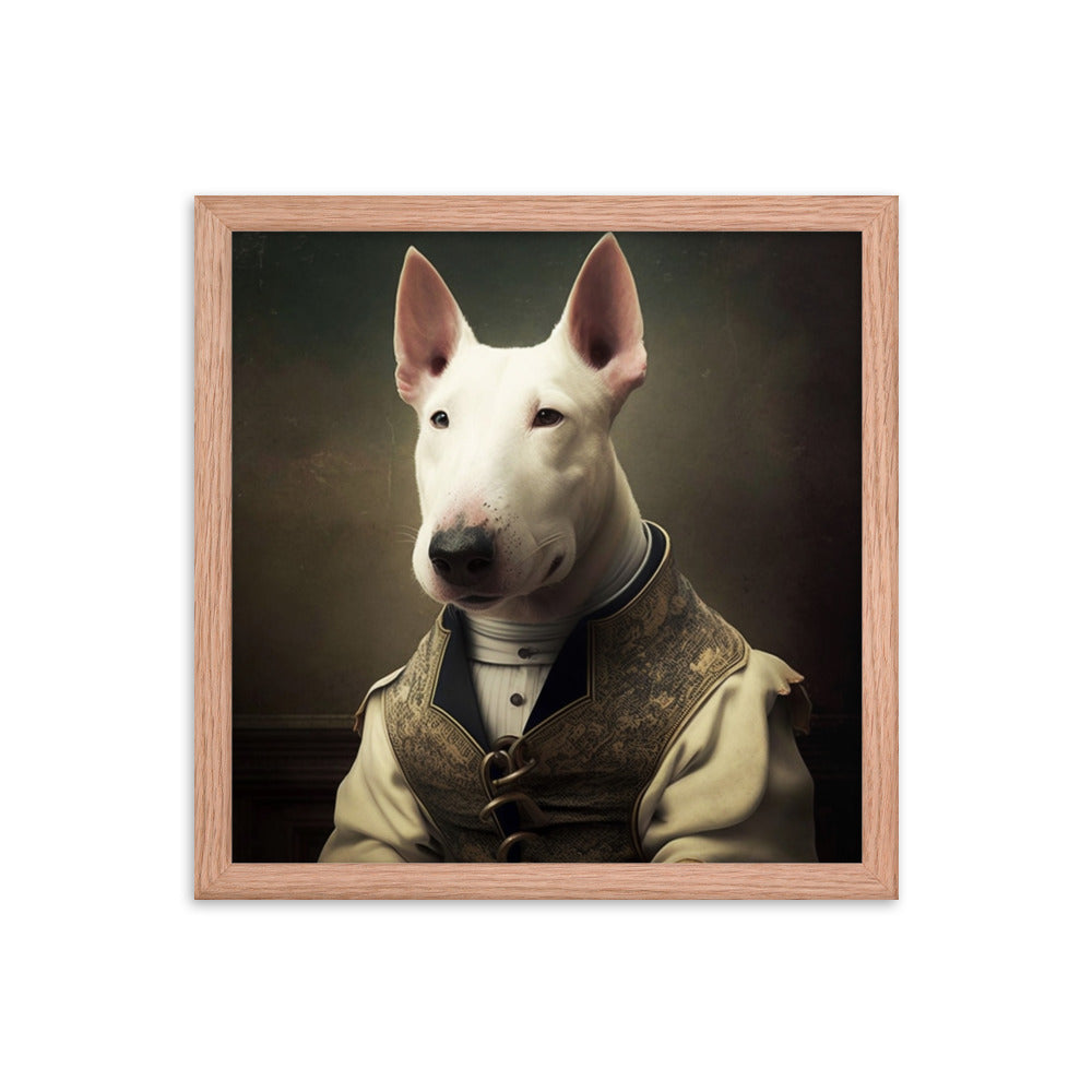 Bull Terrier Elegant - Framed poster