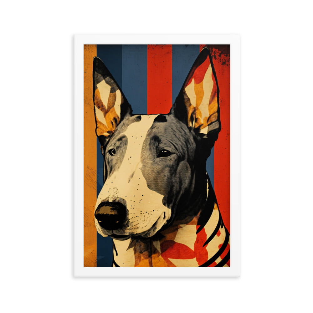 Bull Terrier star - Framed poster
